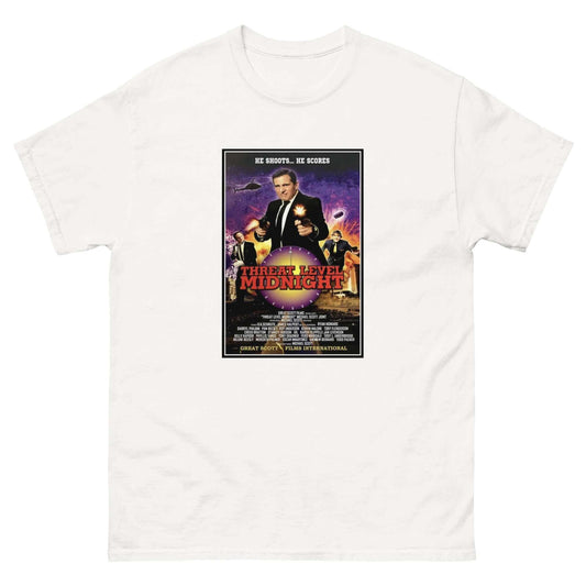 Threat Level Midnight, Michael Scott, Quotes t-shirt, T-Shirt, tee, The Office, The US Office, Threat Level Midnight, Introducing the "Threat Level Midnight" T-Shirt! Calling all fans of Michael Scott's epic cinematic masterpiece, we proudly present the "