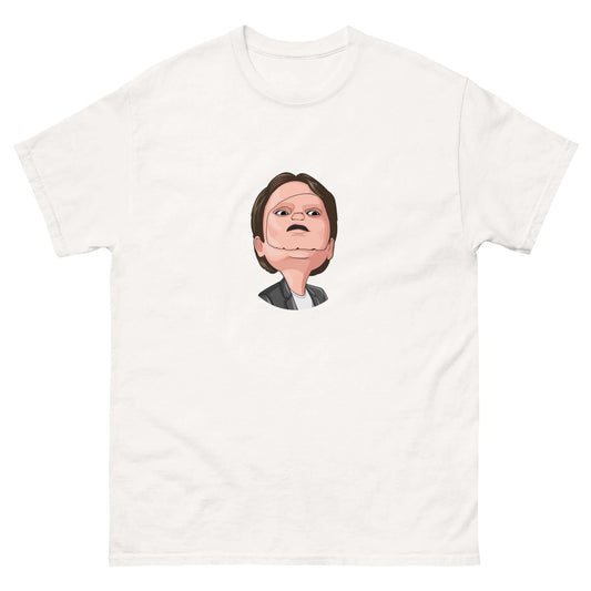 Dwight Schrute Hannibal Lecter Cartoon - Maxi, Caricature, Cartoon, Clarice, Dwight, Dwight Schrute, Hannibal, Hannibal Lecter, Large, Maxi, T-Shirt, Tee, The Office, The US Office, Introducing the "Maxi Dwight Schrute as Hannibal Lecter" T-Shirt – A Hila