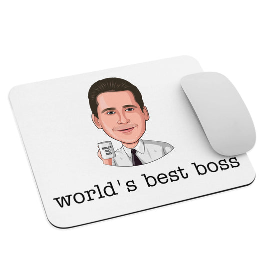 "world's best boss" mouse pad