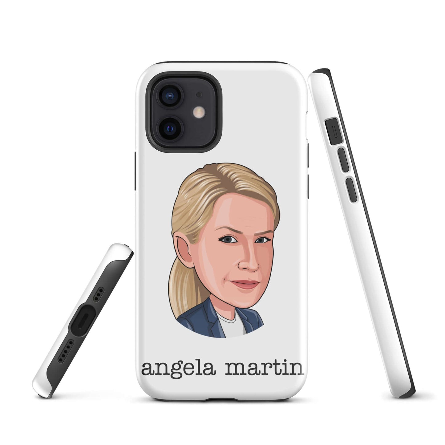 "Angela Martin" Iphone case Introducing the "Angela Martin iPhone Case" – an elegant and feline-inspired accessory that captures the poise and sophistication of Angela from "The Office." **Refined Features:** 1. **Dual-Layer Protection:** Crafted with a p