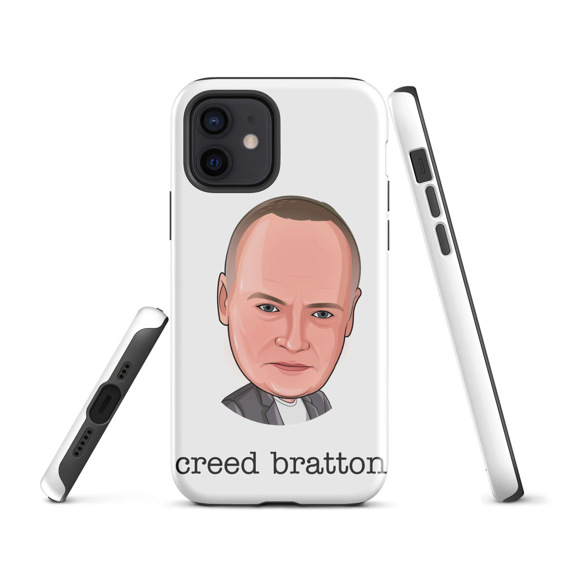 "creed Bratton" iPhone case Introducing the "Creed Bratton iPhone Case" – a mysterious and eclectic accessory that pays homage to the enigmatic and unpredictable Creed from "The Office." **Mysterious Features:** 1. **Dual-Layer Protection:** Crafted with