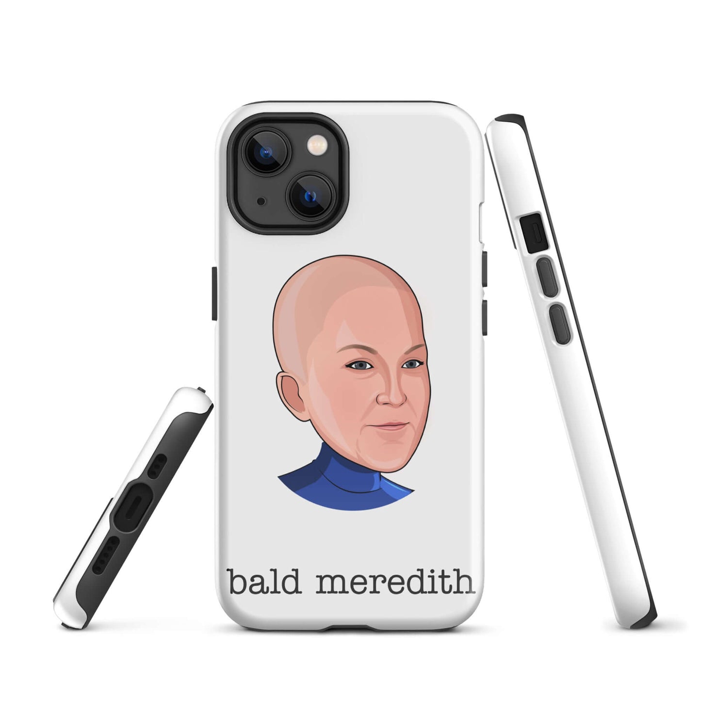 "bald meredith" iPhone case Introducing the "Bald Meredith iPhone Case" – a bold and cheeky accessory that celebrates the fearless and fun-loving Meredith Palmer from "The Office." **Bald Confidence Features:** 1. **Dual-Layer Protection:** Crafted with a