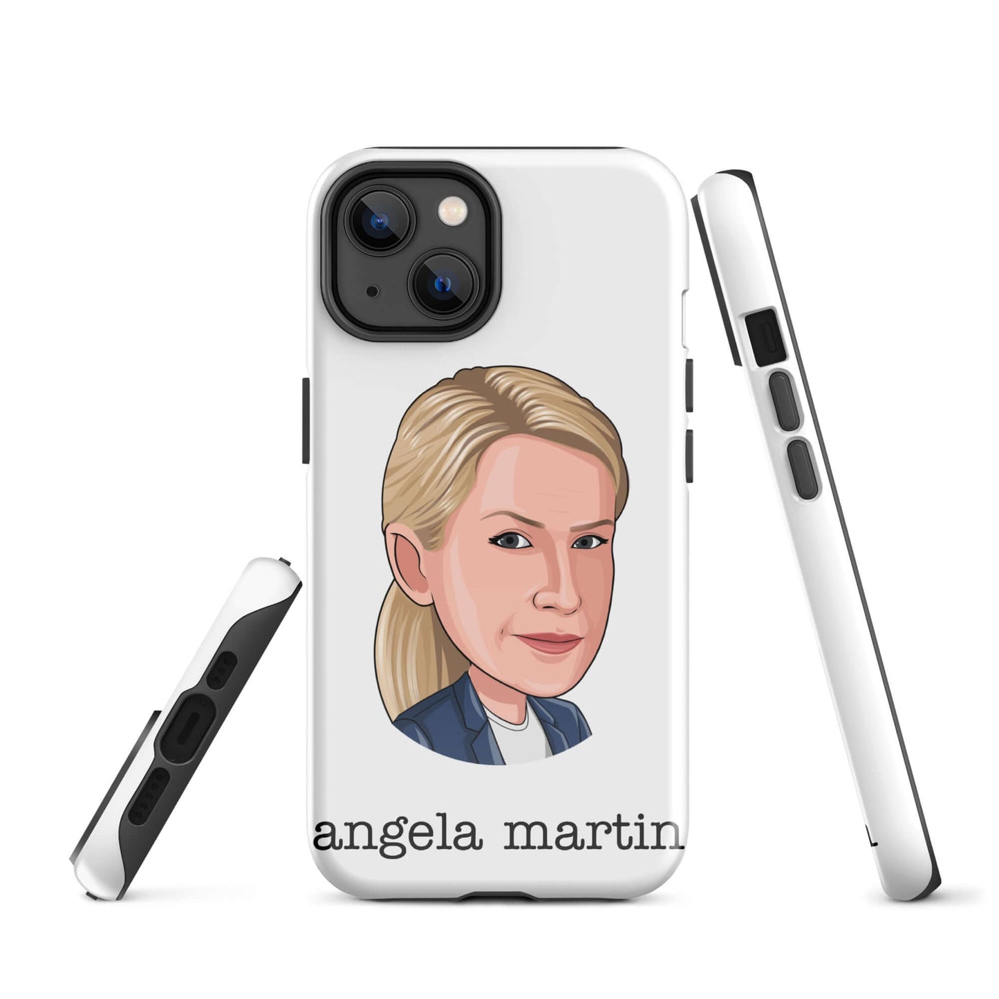 "Angela Martin" Iphone case Introducing the "Angela Martin iPhone Case" – an elegant and feline-inspired accessory that captures the poise and sophistication of Angela from "The Office." **Refined Features:** 1. **Dual-Layer Protection:** Crafted with a p