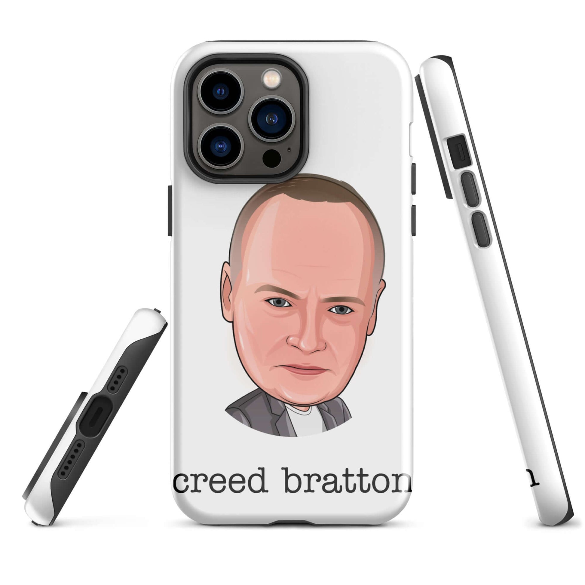 "creed Bratton" iPhone case Introducing the "Creed Bratton iPhone Case" – a mysterious and eclectic accessory that pays homage to the enigmatic and unpredictable Creed from "The Office." **Mysterious Features:** 1. **Dual-Layer Protection:** Crafted with