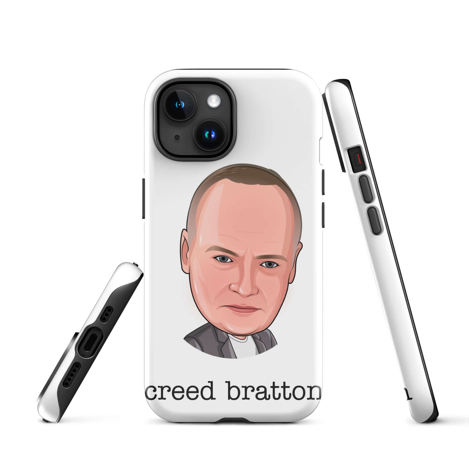 "creed Bratton" iPhone case Introducing the "Creed Bratton iPhone Case" – a mysterious and eclectic accessory that pays homage to the enigmatic and unpredictable Creed from "The Office." **Mysterious Features:** 1. **Dual-Layer Protection:** Crafted with