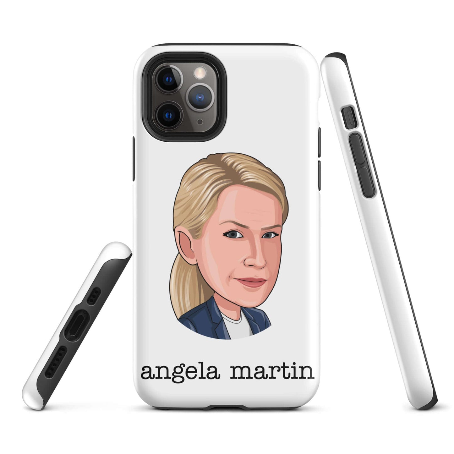 "Angela Martin" Iphone case Introducing the "Angela Martin iPhone Case" – an elegant and feline-inspired accessory that captures the poise and sophistication of Angela from "The Office." **Refined Features:** 1. **Dual-Layer Protection:** Crafted with a p