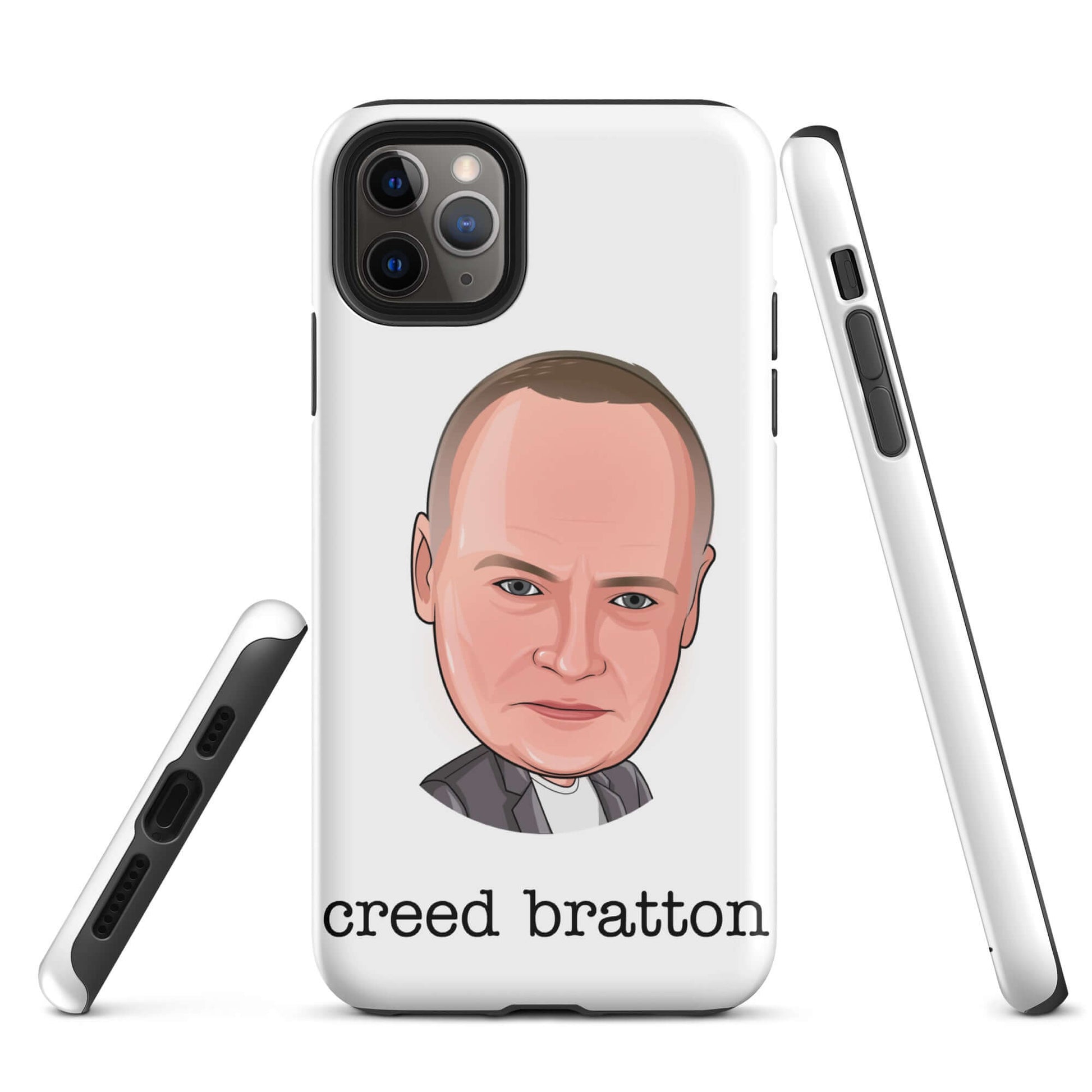 "creed Bratton" iPhone case Introducing the "Creed Bratton iPhone Case" – a mysterious and eclectic accessory that pays homage to the enigmatic and unpredictable Creed from "The Office." **Mysterious Features:** 1. **Dual-Layer Protection:** Crafted with