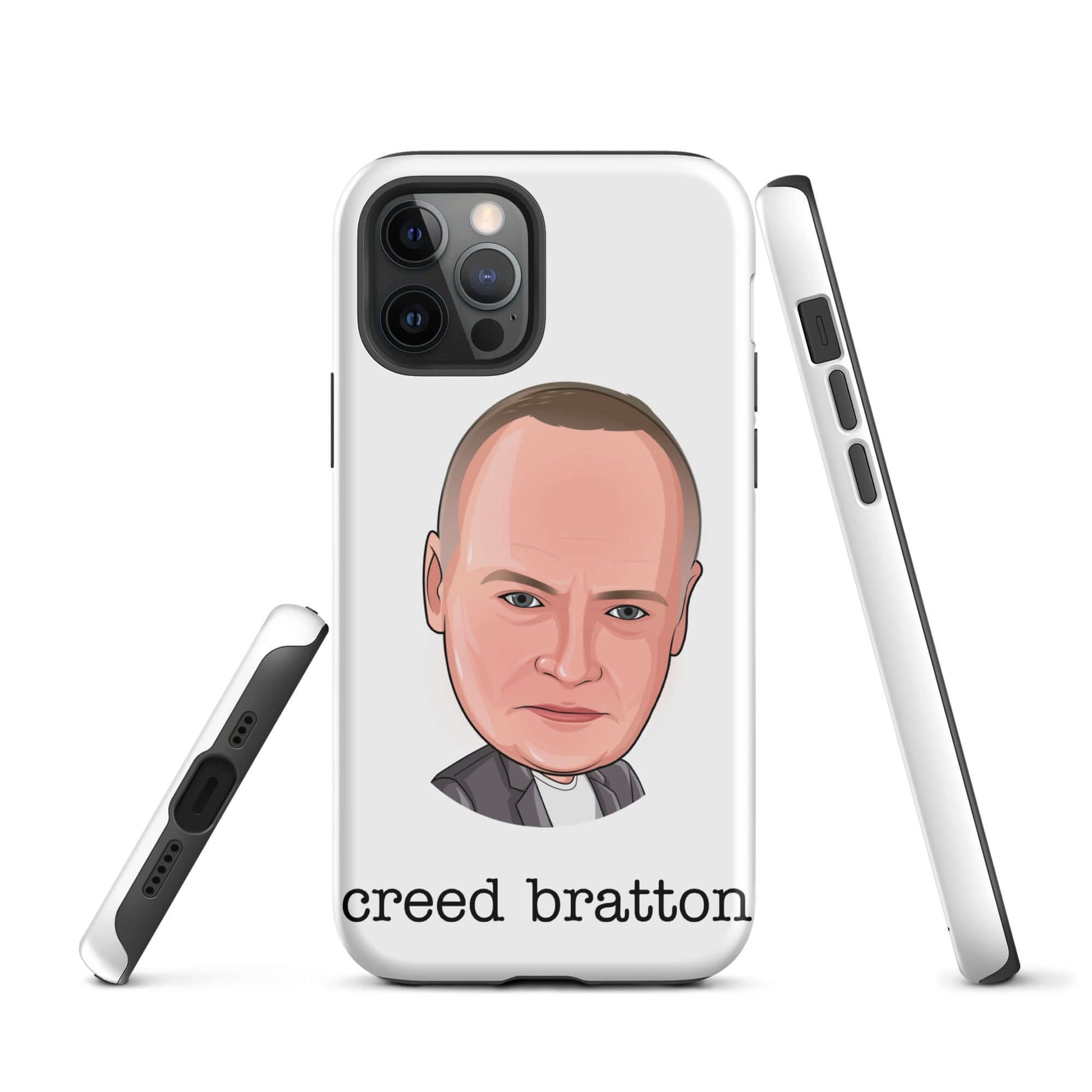 "creed Bratton" iPhone case Introducing the "Creed Bratton iPhone Case" – a mysterious and eclectic accessory that pays homage to the enigmatic and unpredictable Creed from "The Office." **Mysterious Features:** 1. **Dual-Layer Protection:** Crafted with