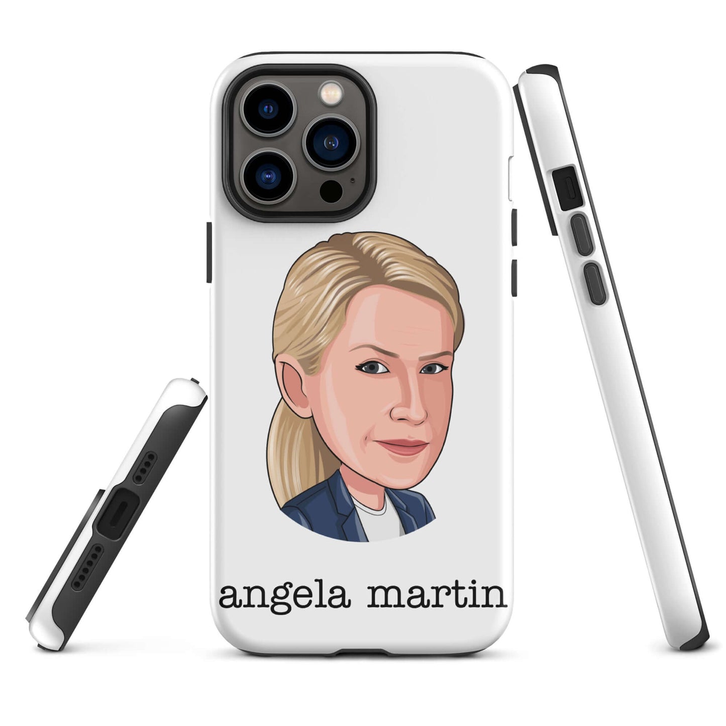 "Angela Martin" Iphone case Introducing the "Angela Martin iPhone Case" – an elegant and feline-inspired accessory that captures the poise and sophistication of Angela from "The Office." **Refined Features:** 1. **Dual-Layer Protection:** Crafted with a p