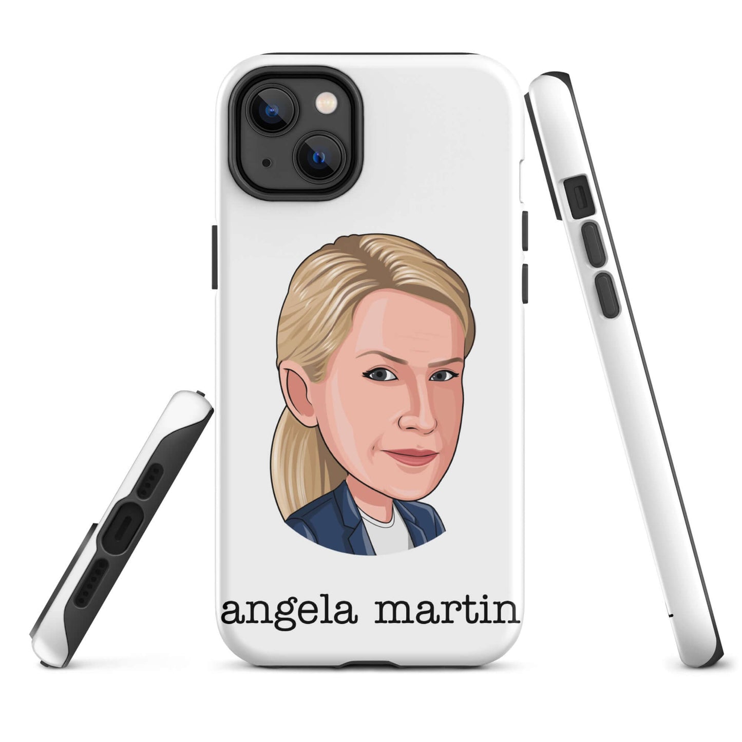 "Angela Martin" Iphone case Introducing the "Angela Martin iPhone Case" – an elegant and feline-inspired accessory that captures the poise and sophistication of Angela from "The Office." **Refined Features:** 1. **Dual-Layer Protection:** Crafted with a p