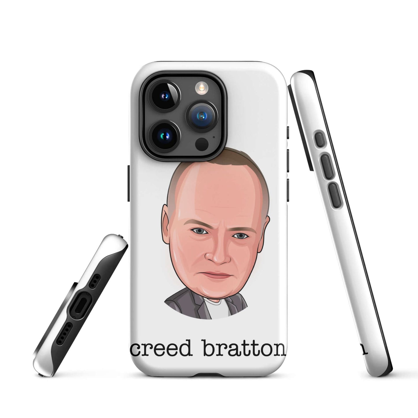 "creed Bratton" iPhone case Introducing the "Creed Bratton iPhone Case" – a mysterious and eclectic accessory that pays homage to the enigmatic and unpredictable Creed from "The Office." **Mysterious Features:** 1. **Dual-Layer Protection:** Crafted with