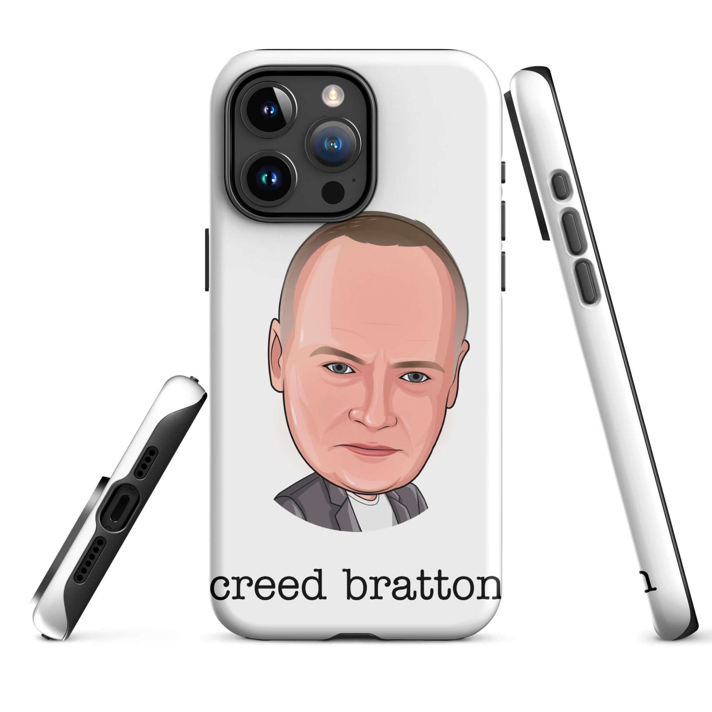 "creed Bratton" iPhone case Introducing the "Creed Bratton iPhone Case" – a mysterious and eclectic accessory that pays homage to the enigmatic and unpredictable Creed from "The Office." **Mysterious Features:** 1. **Dual-Layer Protection:** Crafted with