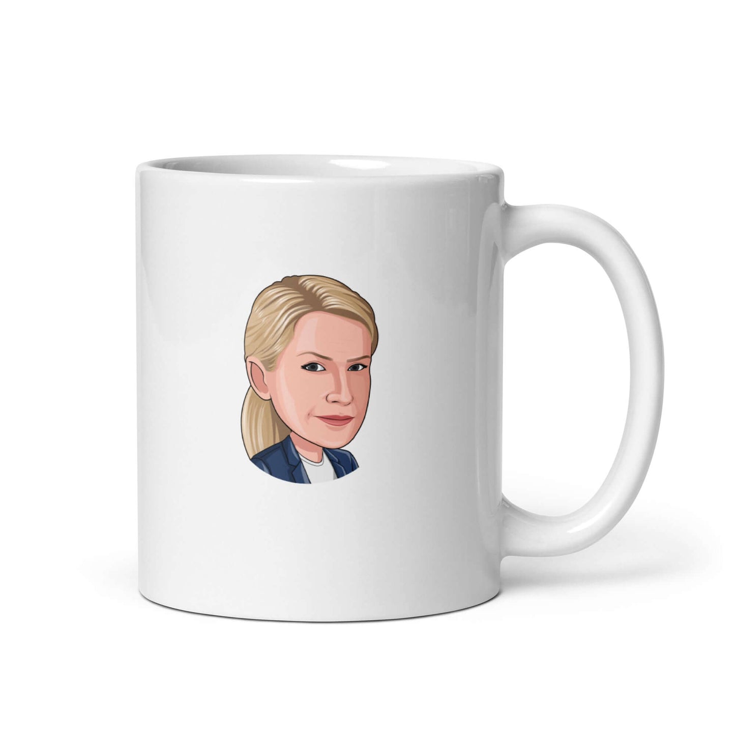 "Angela Martin" Mug Introducing the "Angela Martin" Mug – a purr-fectly elegant and sophisticated addition to your mug collection, inspired by the meticulous and cat-loving head of the Party Planning Committee from "The Office." Artfully crafted, this cer