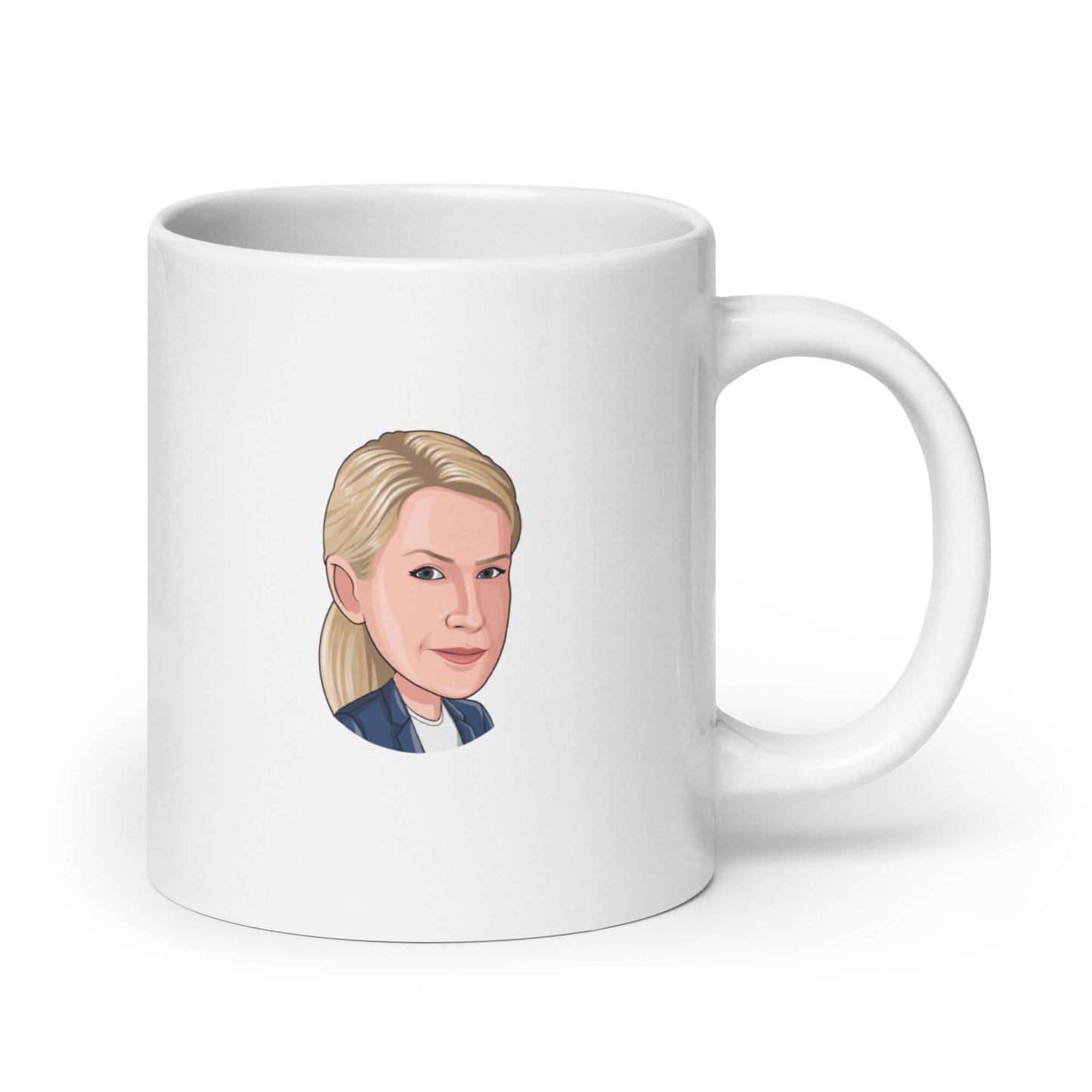 "Angela Martin" Mug Introducing the "Angela Martin" Mug – a purr-fectly elegant and sophisticated addition to your mug collection, inspired by the meticulous and cat-loving head of the Party Planning Committee from "The Office." Artfully crafted, this cer